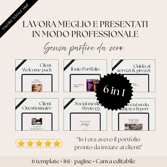 Starter Pack 6 in 1 per Social Media Manager