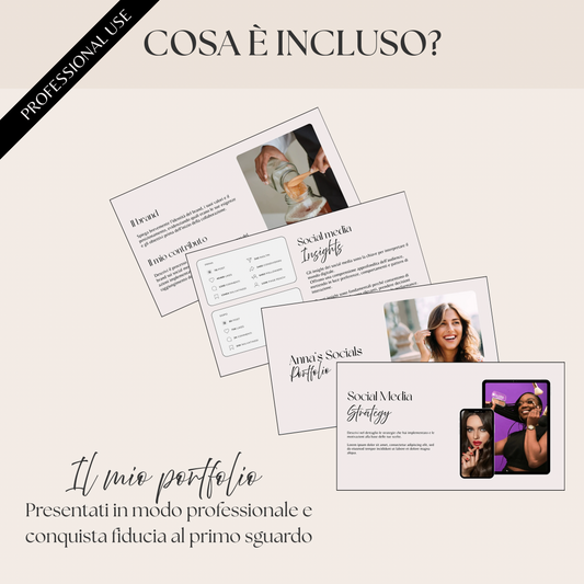 Portfolio Template per Social Media Manager