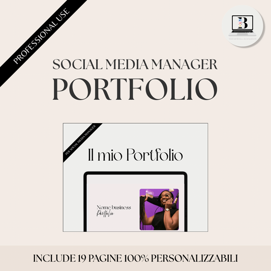 Portfolio Template per Social Media Manager