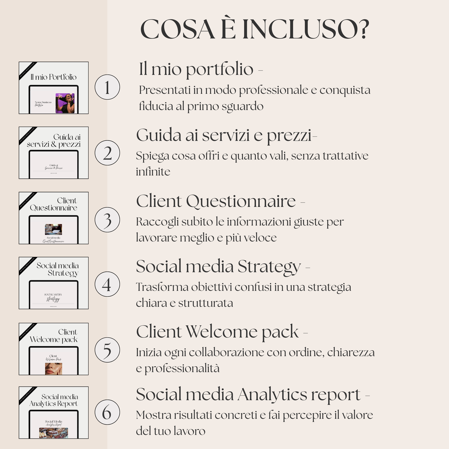 Starter Pack 6 in 1 per Social Media Manager